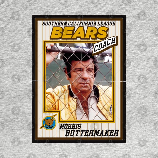 Bad News Bears Baseball Card Coach Buttermaker by Alema Art